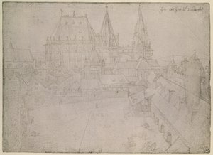 La catedral de Aquisgrán, 1520 de Albrecht Dürer